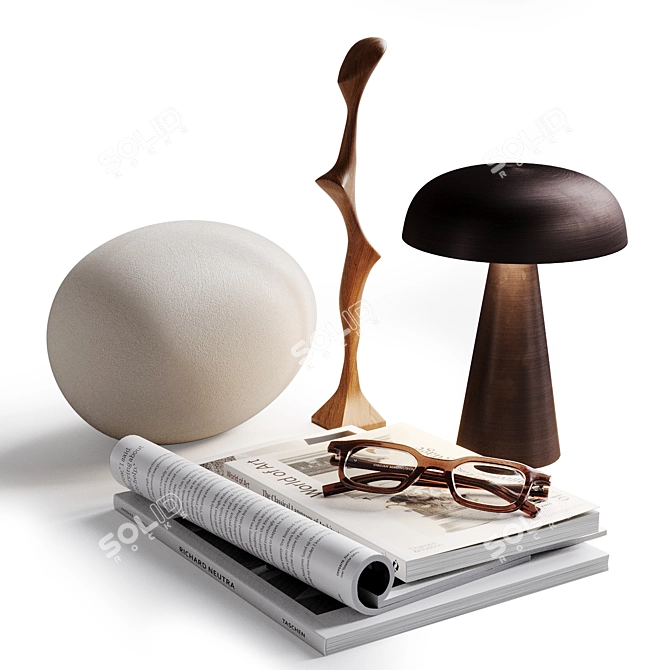 Modern Decor Set: Como Lamp & Magnuson Glasses 3D model image 1