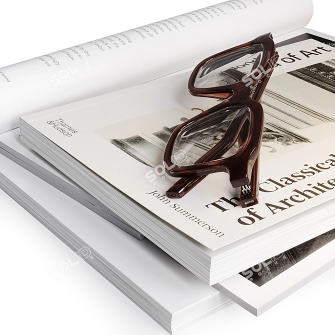 Modern Decor Set: Como Lamp & Magnuson Glasses 3D model image 3