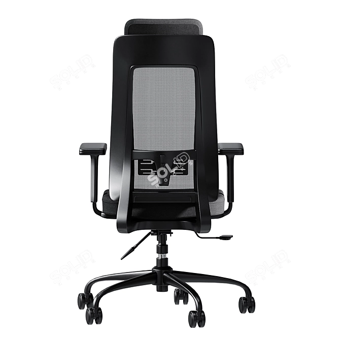 Modern Corona Office Chair, 3D 3D model image 4