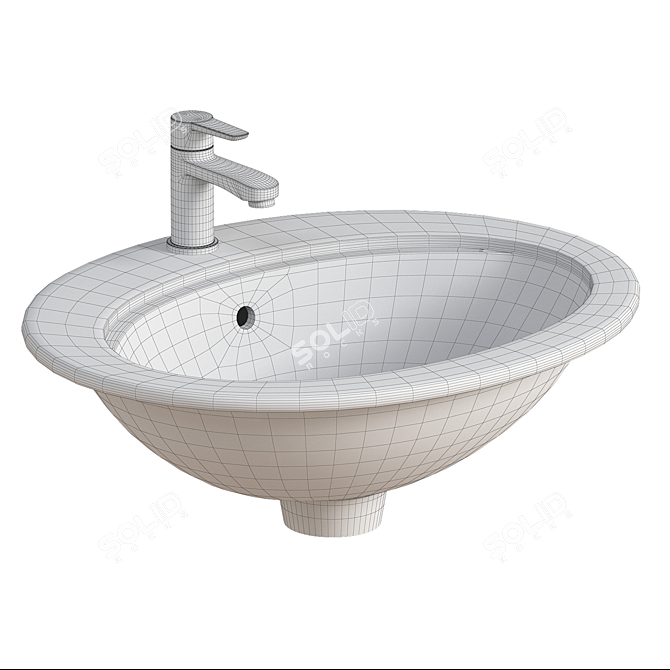 Ideal Standard EUROVIT Washbasin E874901 3D model image 2