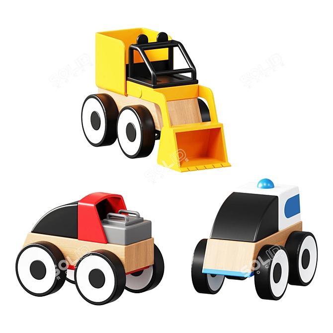  LILLABO Mixed Colour Toy Car 3D model image 1