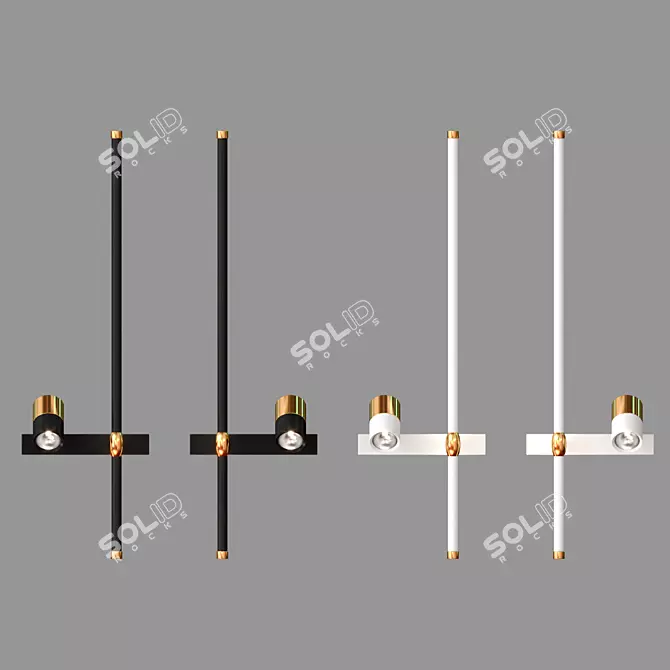 Modern Wall Lamp ROSS 66cm 3D model image 3