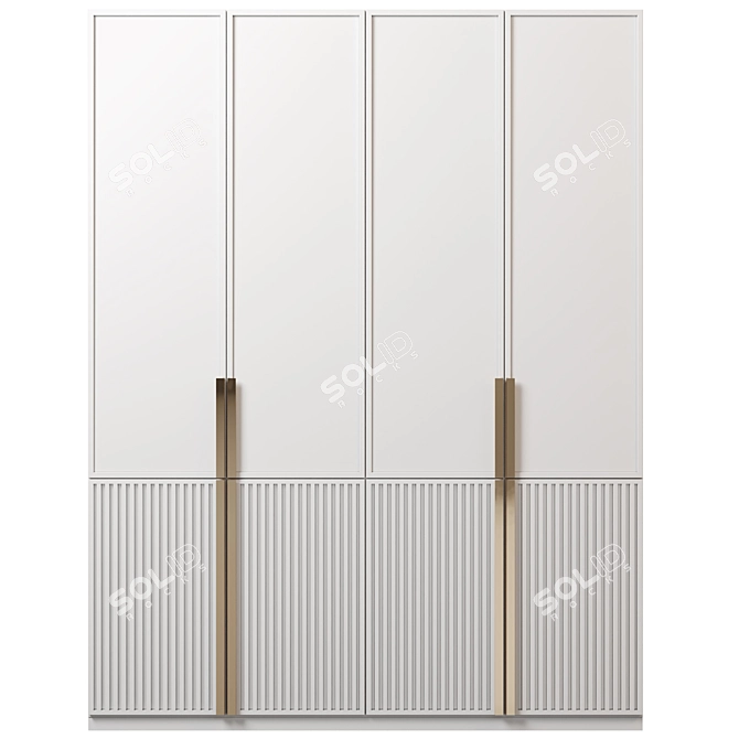 Versatile Modular Wardrobe 3D model image 1