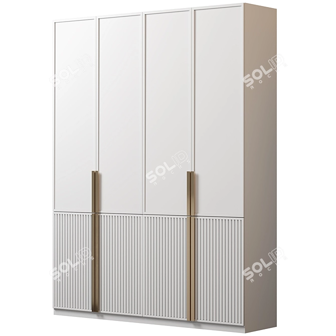 Versatile Modular Wardrobe 3D model image 2