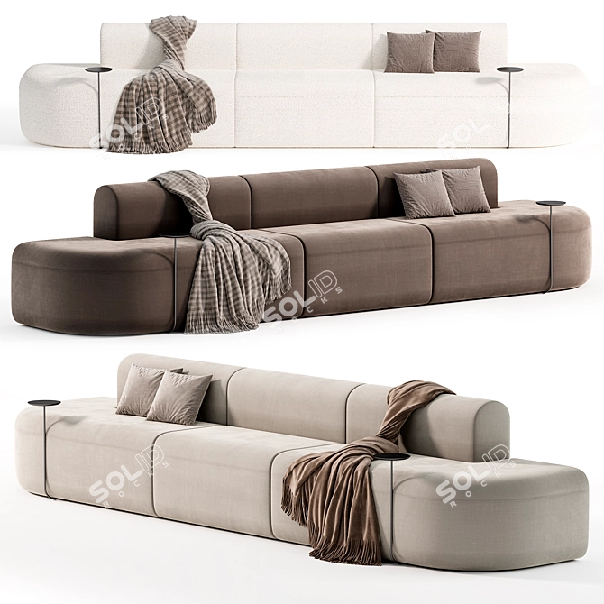 Versatile Artiko Modular Sofa Rendered in 3D 3D model image 2