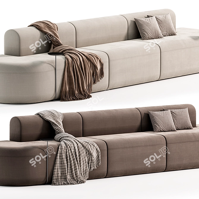 Versatile Artiko Modular Sofa Rendered in 3D 3D model image 3