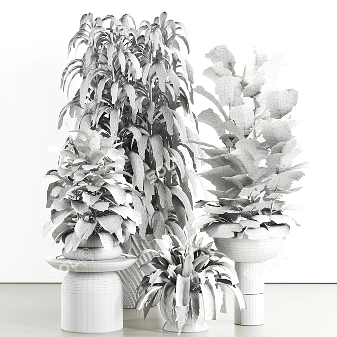 Premium Indoor Plant Set 81 3D model image 7