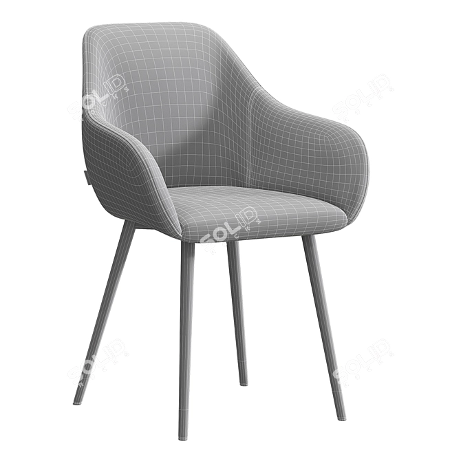 Judy Scandinavian Dining Chair 3D model image 6