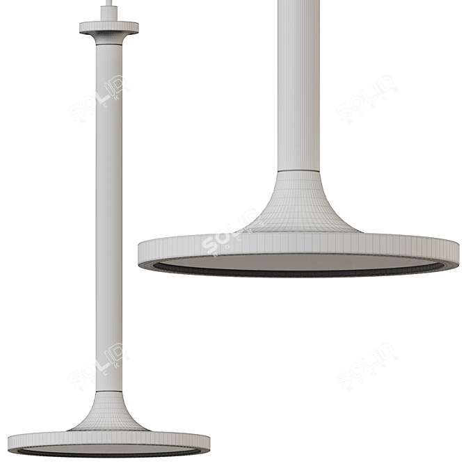 Mid-Century Inspired Ceramic Elegance 3D model image 4