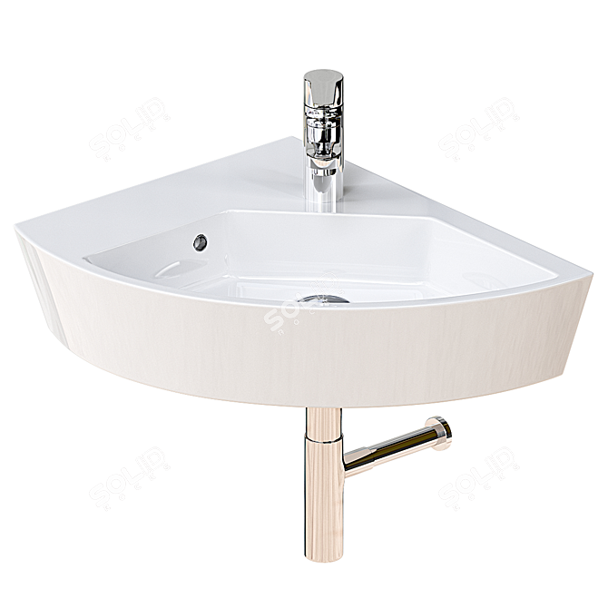 Roca Hall 327623000 Washbasin 3D Model 3D model image 1