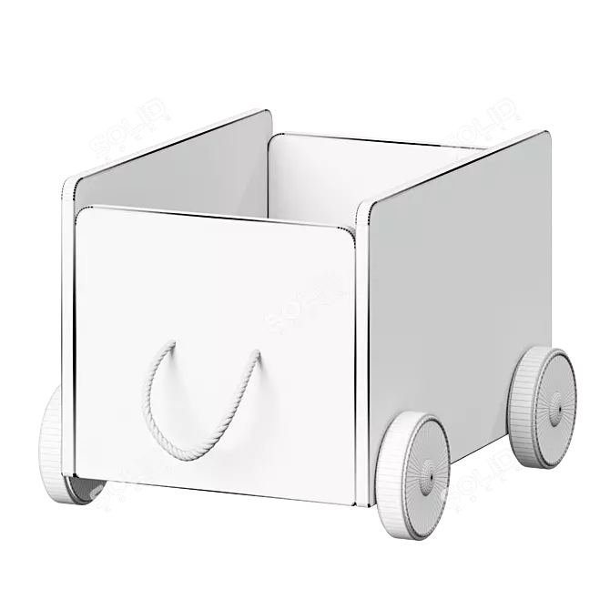 FLISAT Toy Storage Trolley 3D model image 3