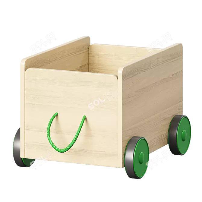 FLISAT Toy Storage Trolley 3D model image 4