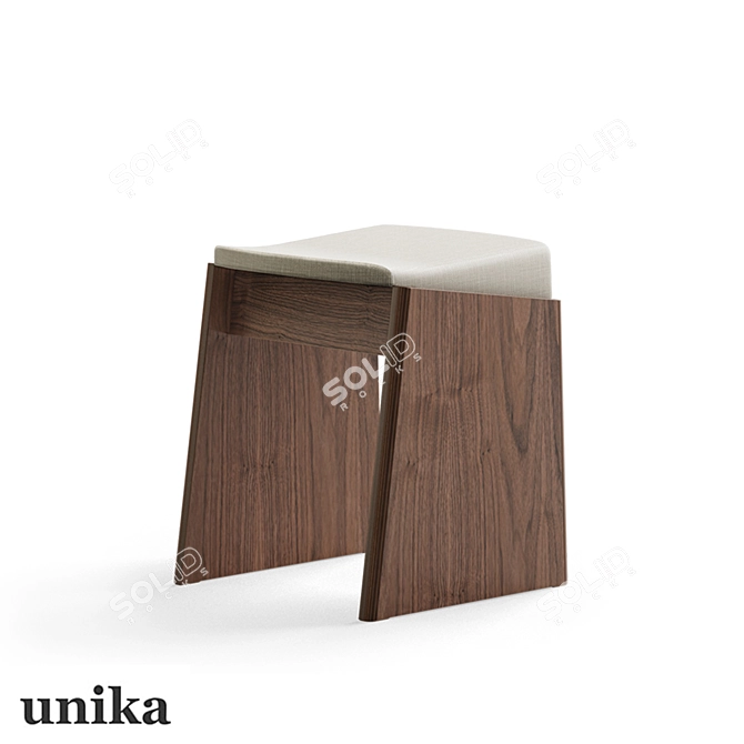 Modular Ki Stool - Zero Waste 3D model image 1