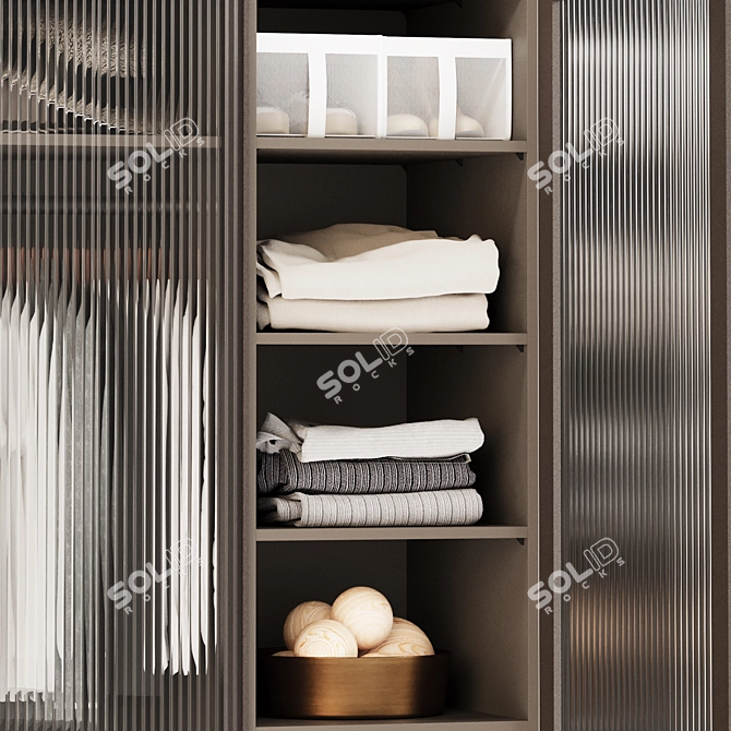 Handcrafted Metal Village Houses Display 3D model image 2