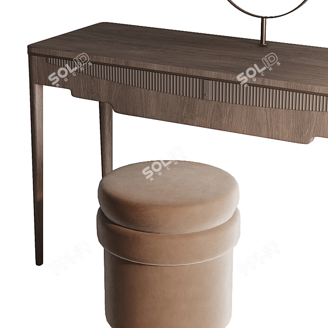 Elegant Vanity Table 7377 3D model image 3