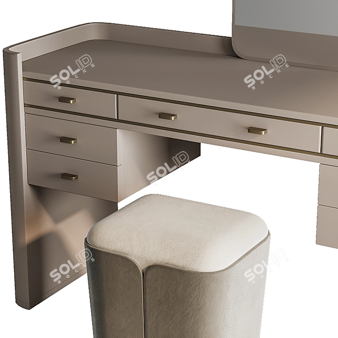 Luxurious CRIS II Dressing Table 3D model image 3