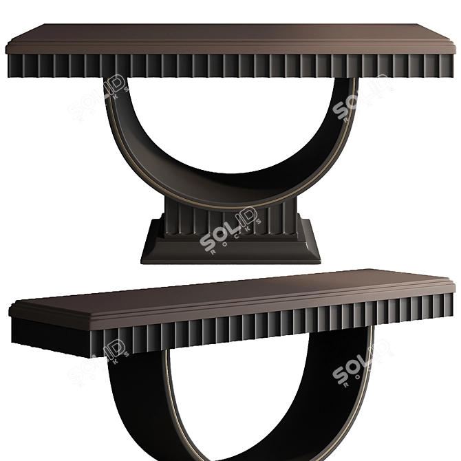 Elegant Console Table 7033 3D model image 2