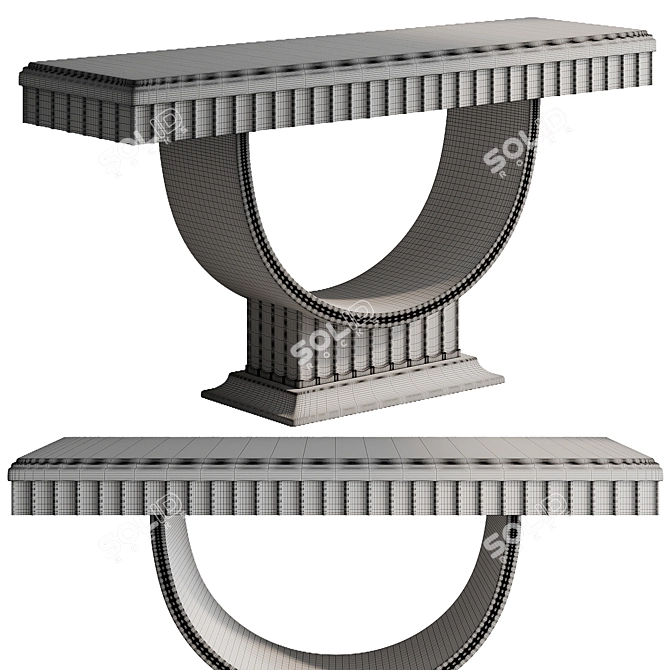 Elegant Console Table 7033 3D model image 3