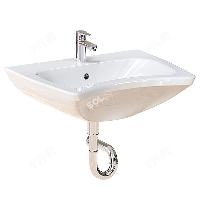 Creavit BD060-00CB00E-0000 Washbasin for Disabled 3D model image 1