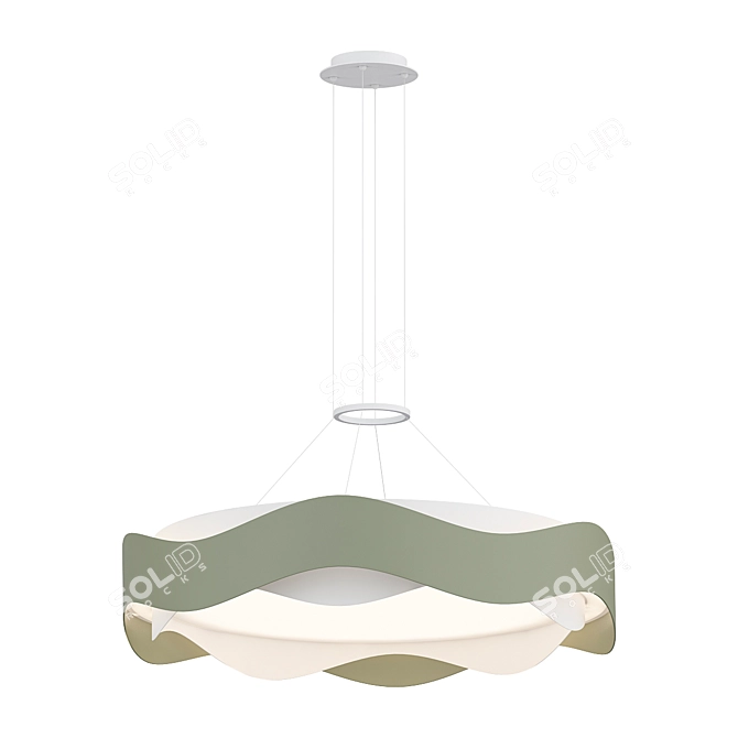 Circular Chandeliers and Lamps FINIAN 3D model image 1