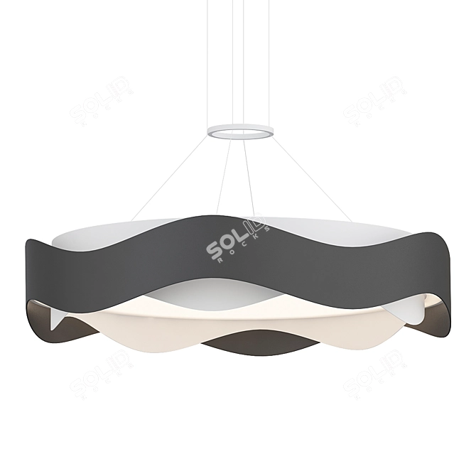 Circular Chandeliers and Lamps FINIAN 3D model image 2
