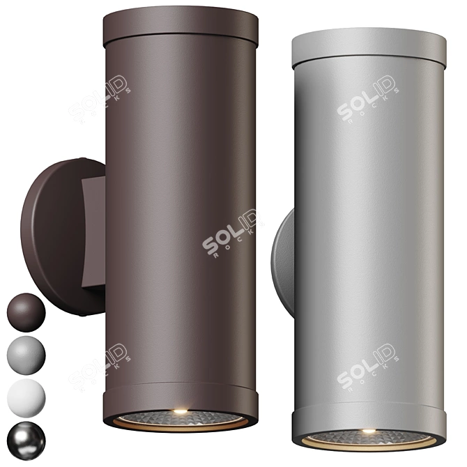 Poseidon Outdoor Wall Sconce 3D model image 1