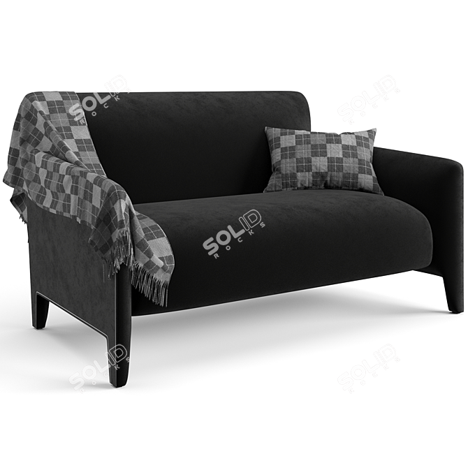 Luxurious Fendi Casa Sabrina Sofa 3D model image 2