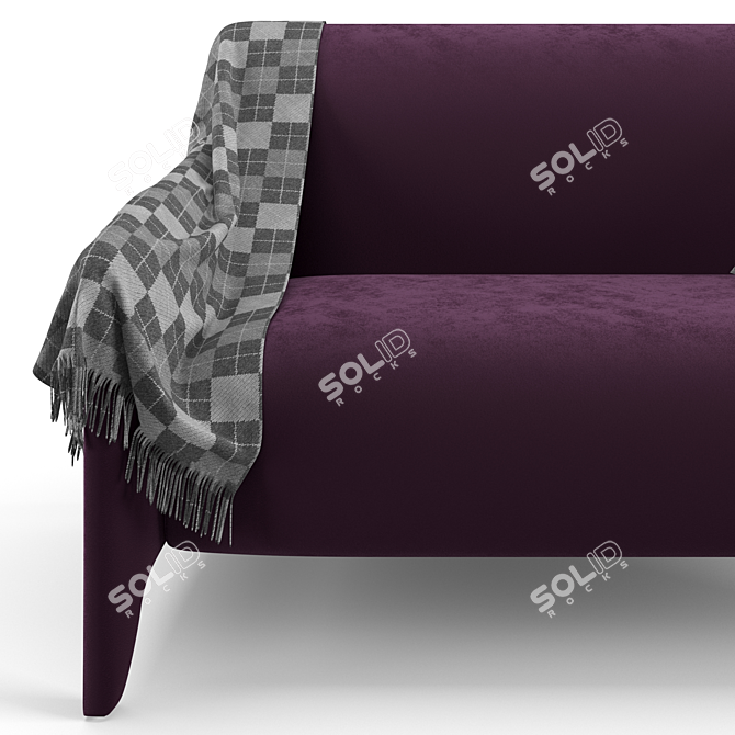 Luxurious Fendi Casa Sabrina Sofa 3D model image 7