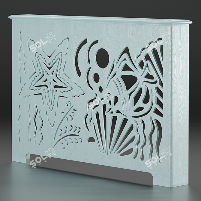 Sea Bottom Panel Set 3D model image 5