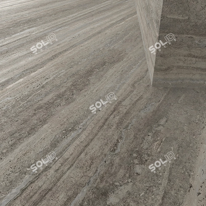 Travertine Seamless 3D Tile Model 3D model image 3