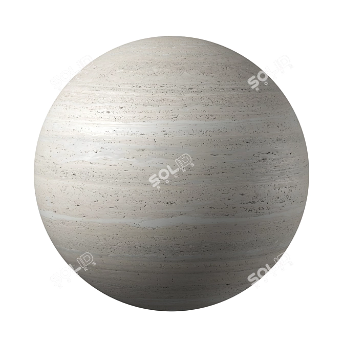 Travertine Seamless 3D Tile Model 3D model image 11