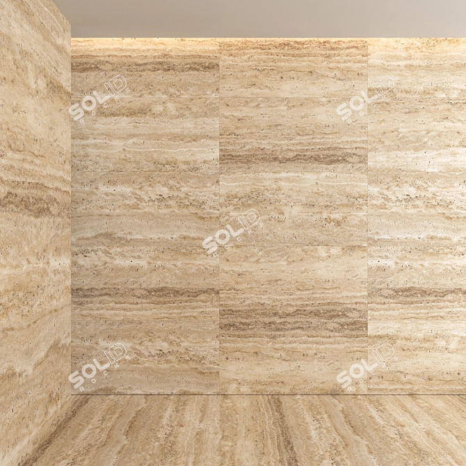 Travertine Seamless 3D Model Texture 3D model image 4