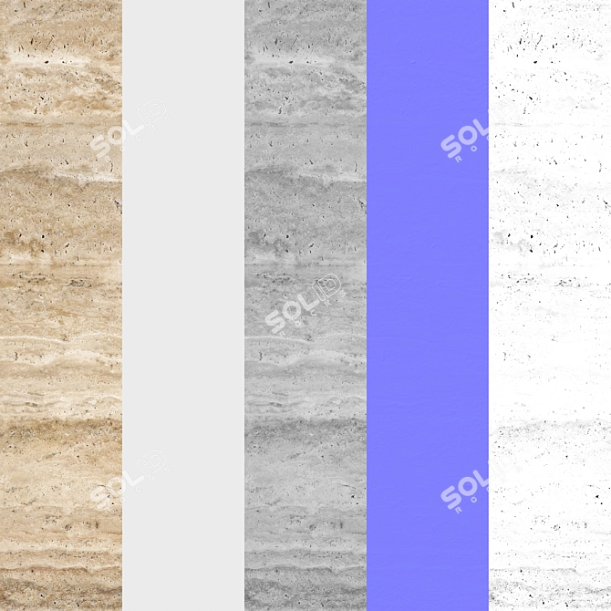 Travertine Seamless 3D Model Texture 3D model image 6