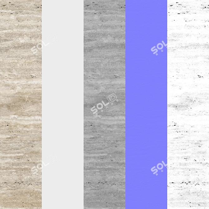 Travertine 3D Tiles Model Set 3D model image 7