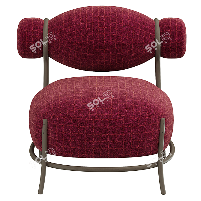 Contemporary Chignon Armchair Modern Design 3D model image 4