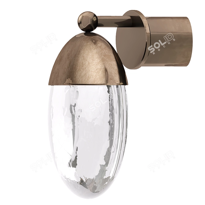 Elegant Gaia Wall Light 3D model image 2