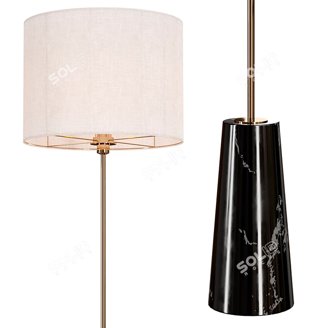 Modern Kelme B FL Floor Lamp 3D model image 2