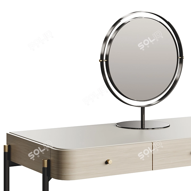 Elegant Rosie Dressing Table 2024 3D model image 2