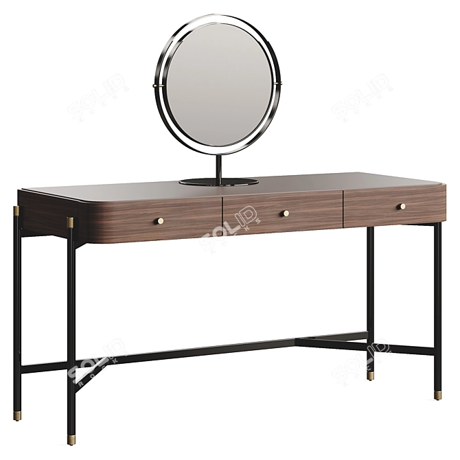 Elegant Rosie Dressing Table 2024 3D model image 5