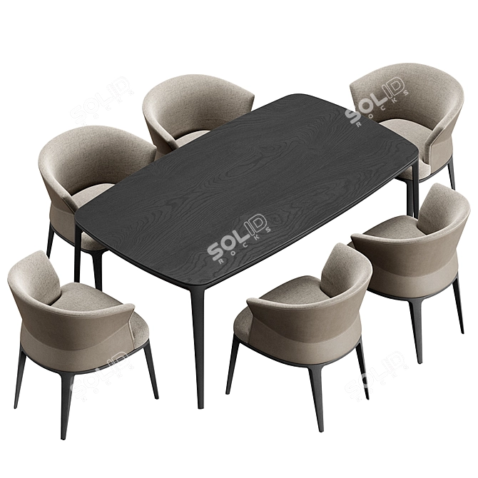 Modern Playground Dining Set 3D model image 6