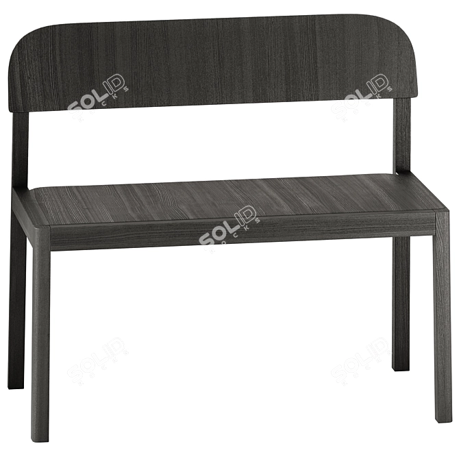 Muuto Wooden Workshop Bench 3D model image 2