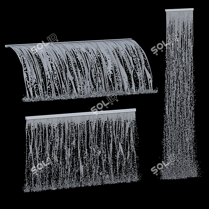 Cascading Water Feature 037 3D model image 2