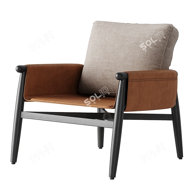 Luxury Teresa Armchair by Meridiani 3D model image 1