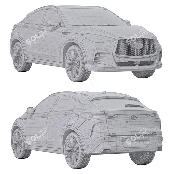 Infiniti QX55 3D Model Archive 3D model image 3