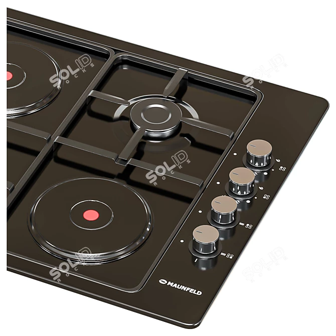 Maunfeld 5-Piece Kitchen Appliance Set 3D model image 4