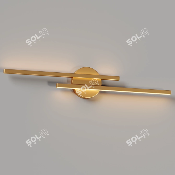 Scandinavian Style LED Wall Lamp 3D model image 2