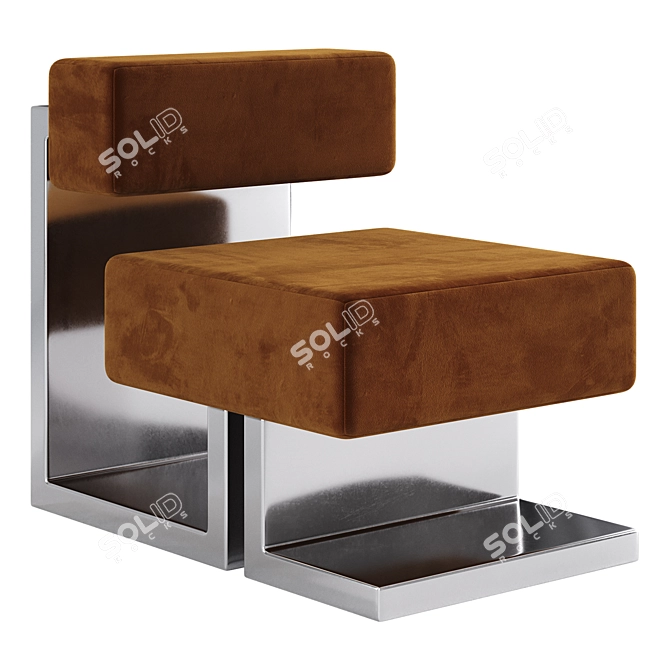  Modern Vitamin Chair: Steel Design 3D model image 3