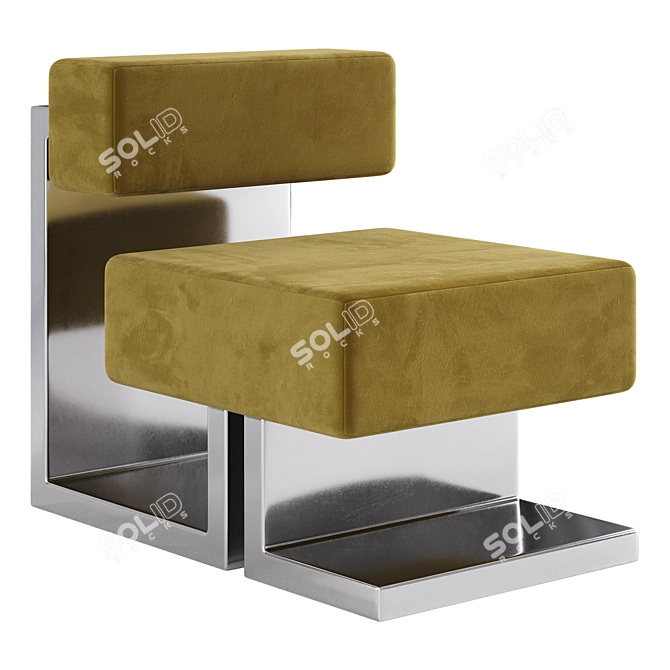  Modern Vitamin Chair: Steel Design 3D model image 4