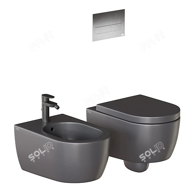 Ceramica Cielo Smile Bathroom Set 3D model image 3