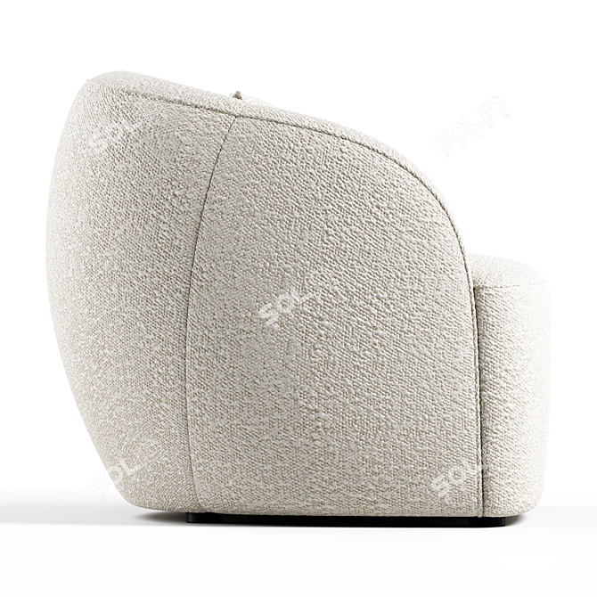 Seamless Textured 3D Model Armchair 3D model image 4